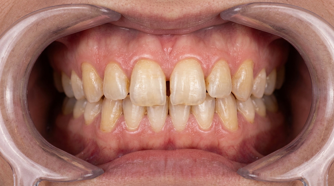 Smile before aesthetic treatment